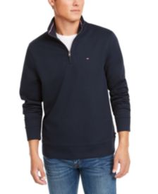 Men's Big & Tall Bill French Rib Quarter-Zip Pullover