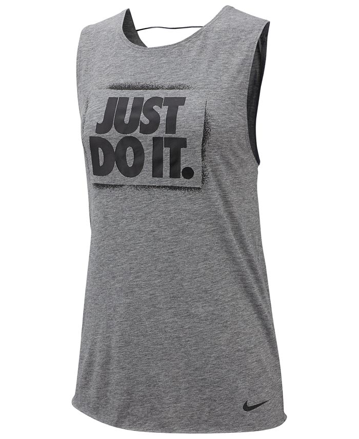 Nike Women's Dri-FIT Just Do It Training Tank Top - Macy's