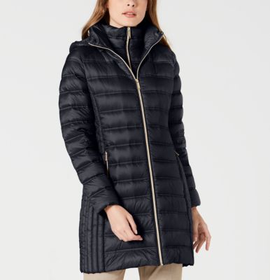 michael michael kors hooded packable down puffer coat