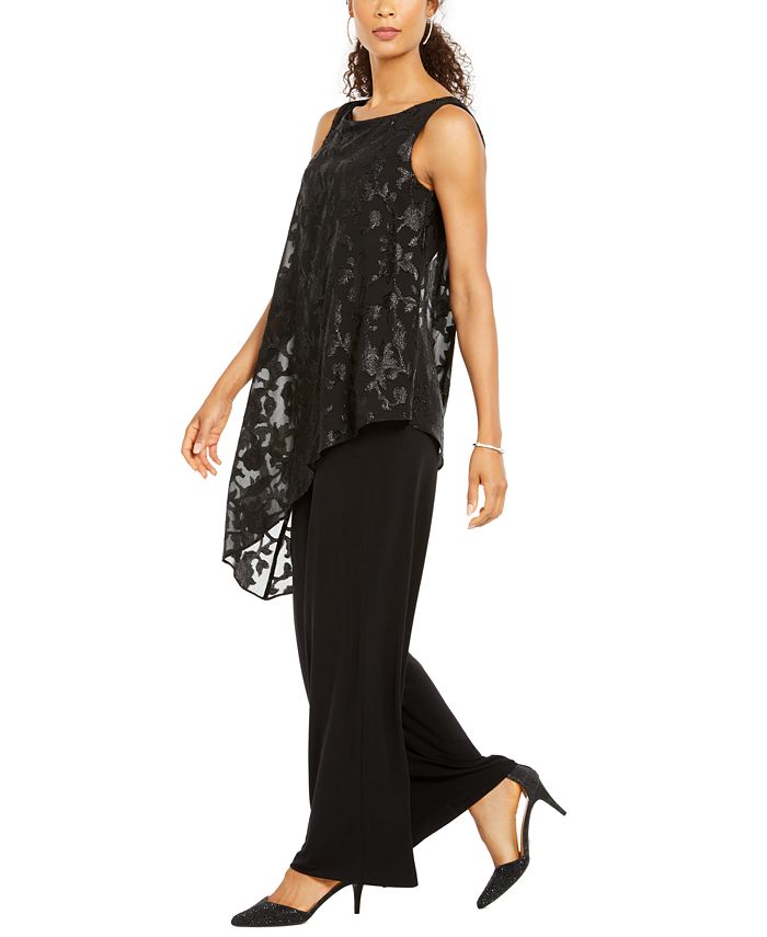 Connected AsymmetricalOverlay Jumpsuit Macy's
