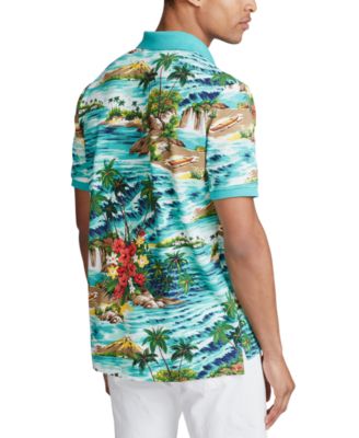 Polo Ralph Lauren Men's Classic Fit Tropical-Print Polo Shirt - Macy's