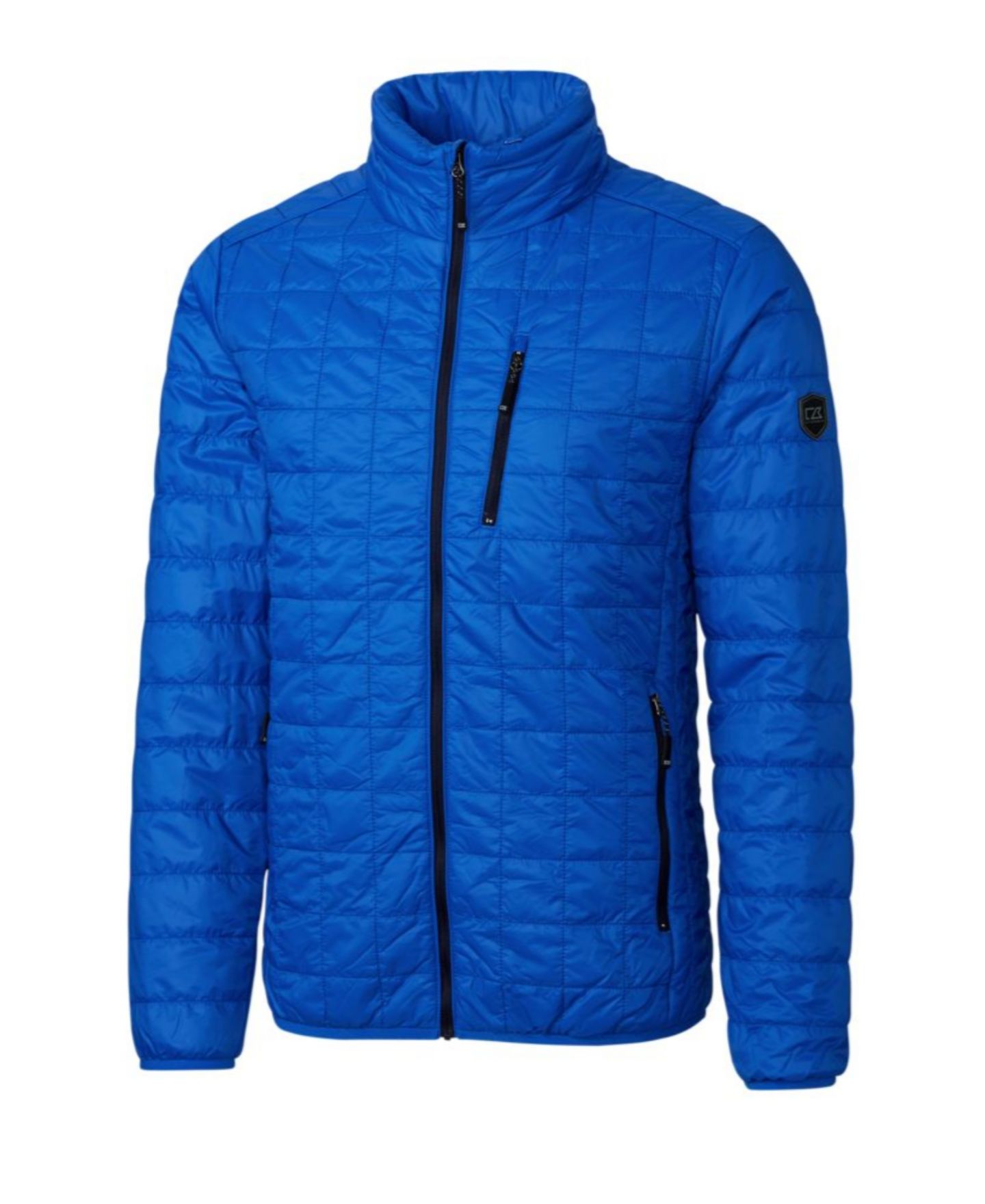 Мужская куртка Cutter & Buck Big & Tall Cutter and Buck Rainier PrimaLoft Insulated Long Sleeve Puffer, цвет: Антрацитовый меланжевый — фото 6