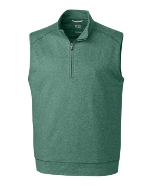 Cutter & Buck Men's Big & Tall Shoreline Half Zip Vest