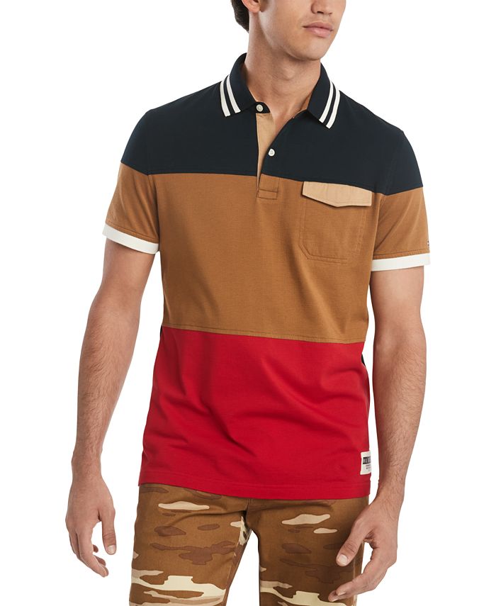 Tommy Hilfiger Men's Reese Colorblock Polo Shirt, Created for Macy's ...