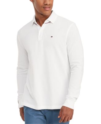 mens tommy hilfiger long sleeve polo