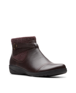 image of Clarks Collection Women-s Cheyn Kisha Leather Booties Women-s Shoes