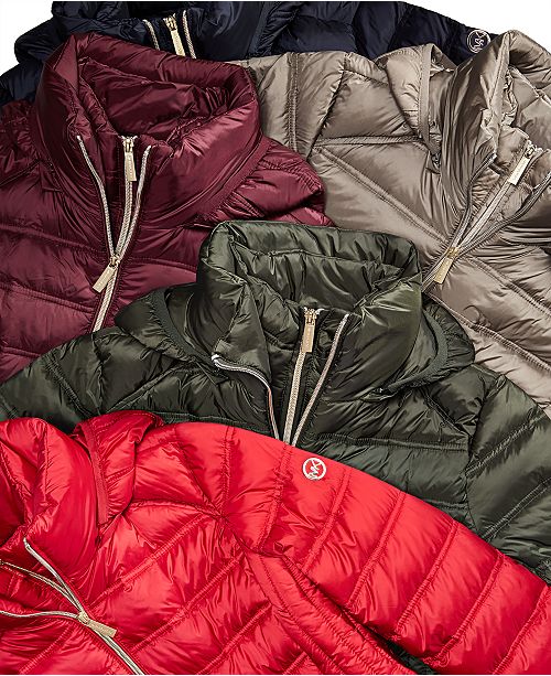 Michael Kors Hooded Packable Down Puffer Coat Created For Macy S