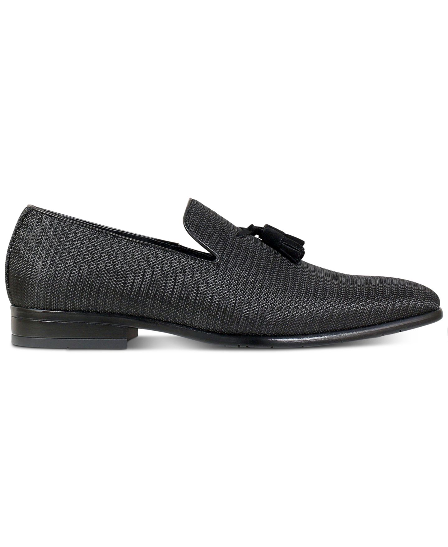 Мужские туфли Stacy Adams Tazewell Plain Toe Tassel Slip-on Loafer, цвет: Чёрный — фото 2