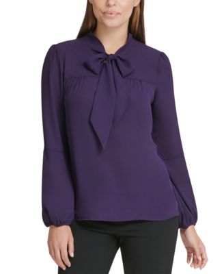 DKNY - Tie-Neck Blouse