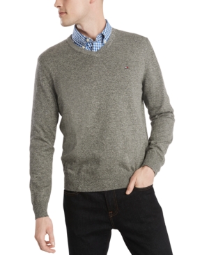 Tommy Hilfiger Men's Signature Regular-fit V-neck Sweater, Created For ...