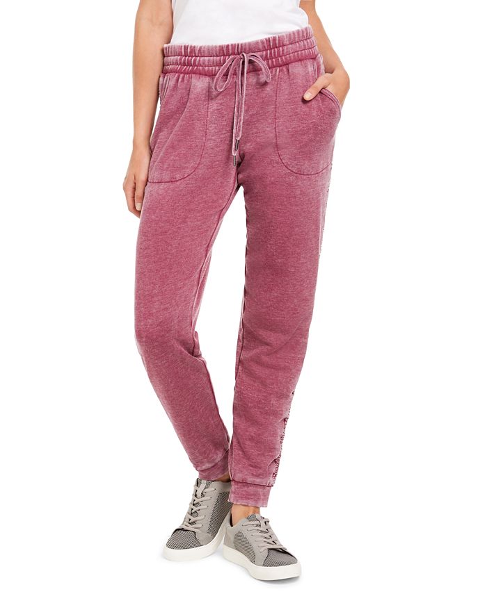 Ideology Smocked Burnout Joggers, Created for Macy's - Macy's