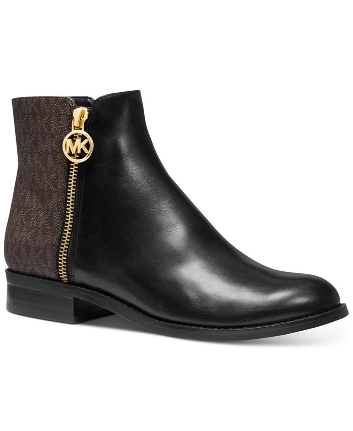 Michael Kors Leather Lainey Flat Booties & Reviews - Flats & Loafers -  Shoes - Macy's