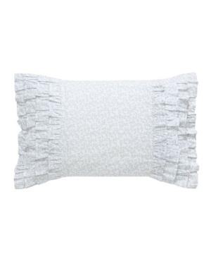 LAURA ASHLEY CHLOE COTTAGE RUFFLE DECORATIVE PILLOW, 14" X 20"