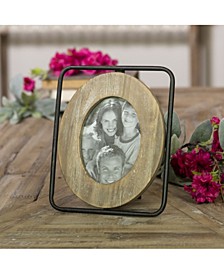 4" X 6" Wood and Metal Picture Frame
