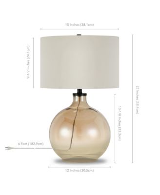 Laelia Table Lamp In Luster Glass
