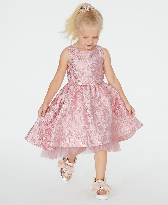 Rare Editions Little Girls Brocade Fit Flare Dress Macy s