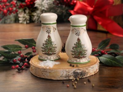 Christmas Tree Gold Salt and Pepper Set