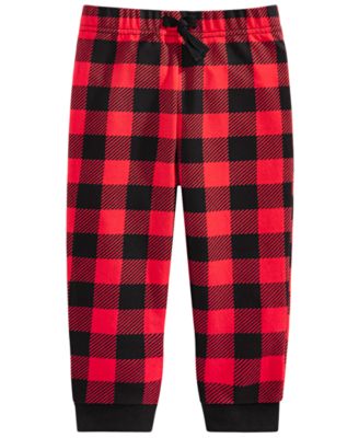 men's buffalo plaid joggers