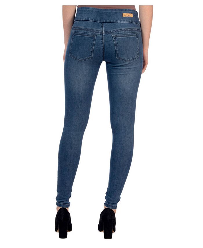 Lola Jeans Mid Rise Pull On Skinny Ankle Pants - Macy's