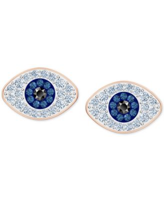 swarovski evil eye studs