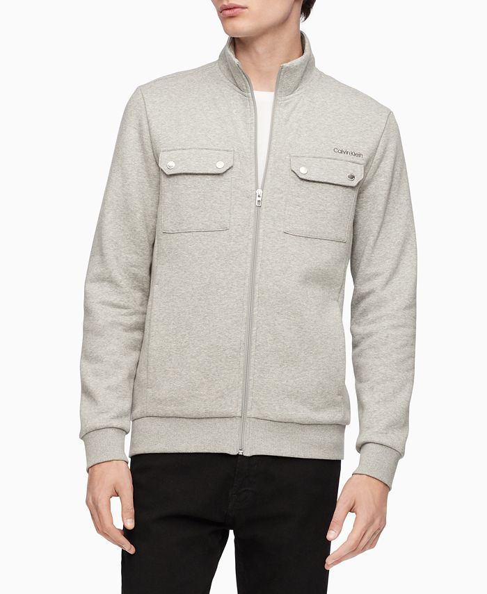 Calvin Klein Men's Fleece Zip-Up Jacket & Reviews - Hoodies & Sweatshirts -  Men - Macy's