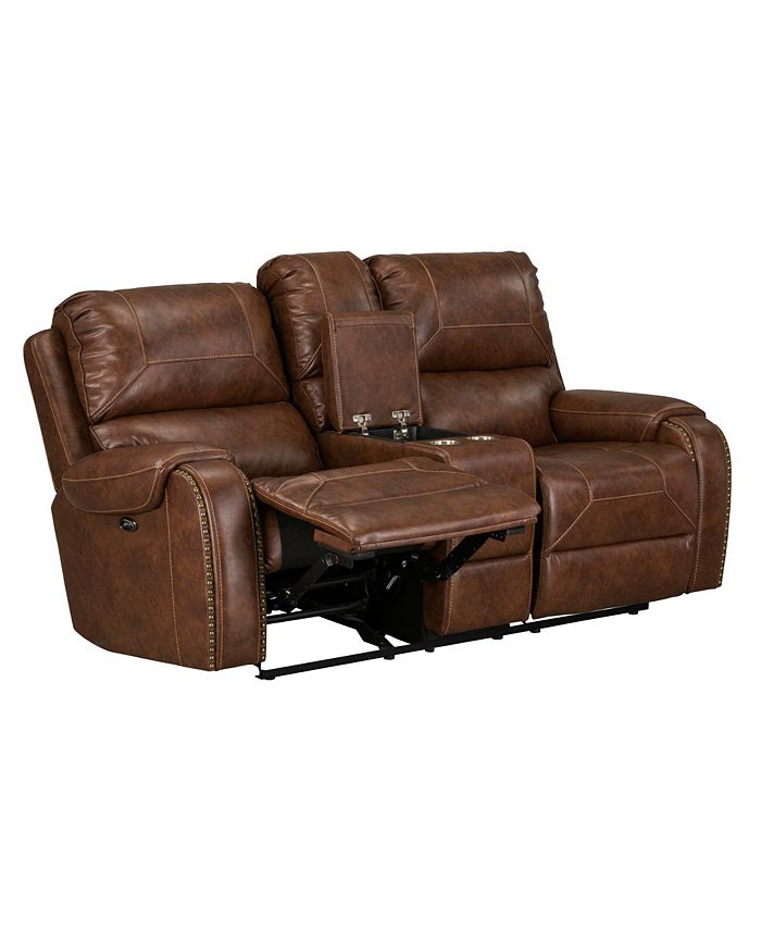 Furniture Winslow Power Motion Glider Reclining Loveseat Macy's