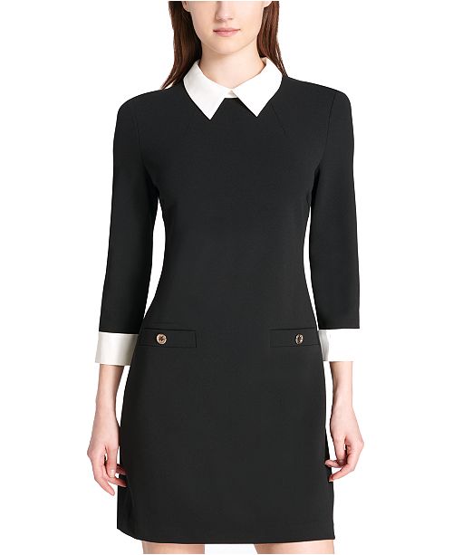 Tommy Hilfiger Collared Shift Dress, Regular & Petite Sizes & Reviews ...