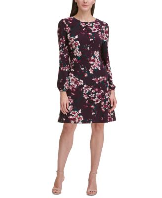 Tommy Hilfiger Floral Jersey A-Line Dress - Macy's
