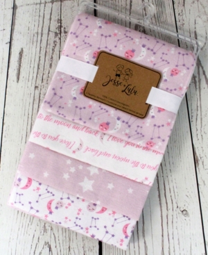 3 Stories Trading Jesse Lulu Infant 4 Pack Receiving Blankets Galaxy