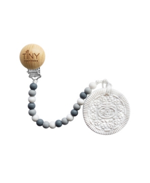 3 Stories Trading Tiny Teethers Infant Silicone Pacifier Clip With Large Removable Teether Cookie