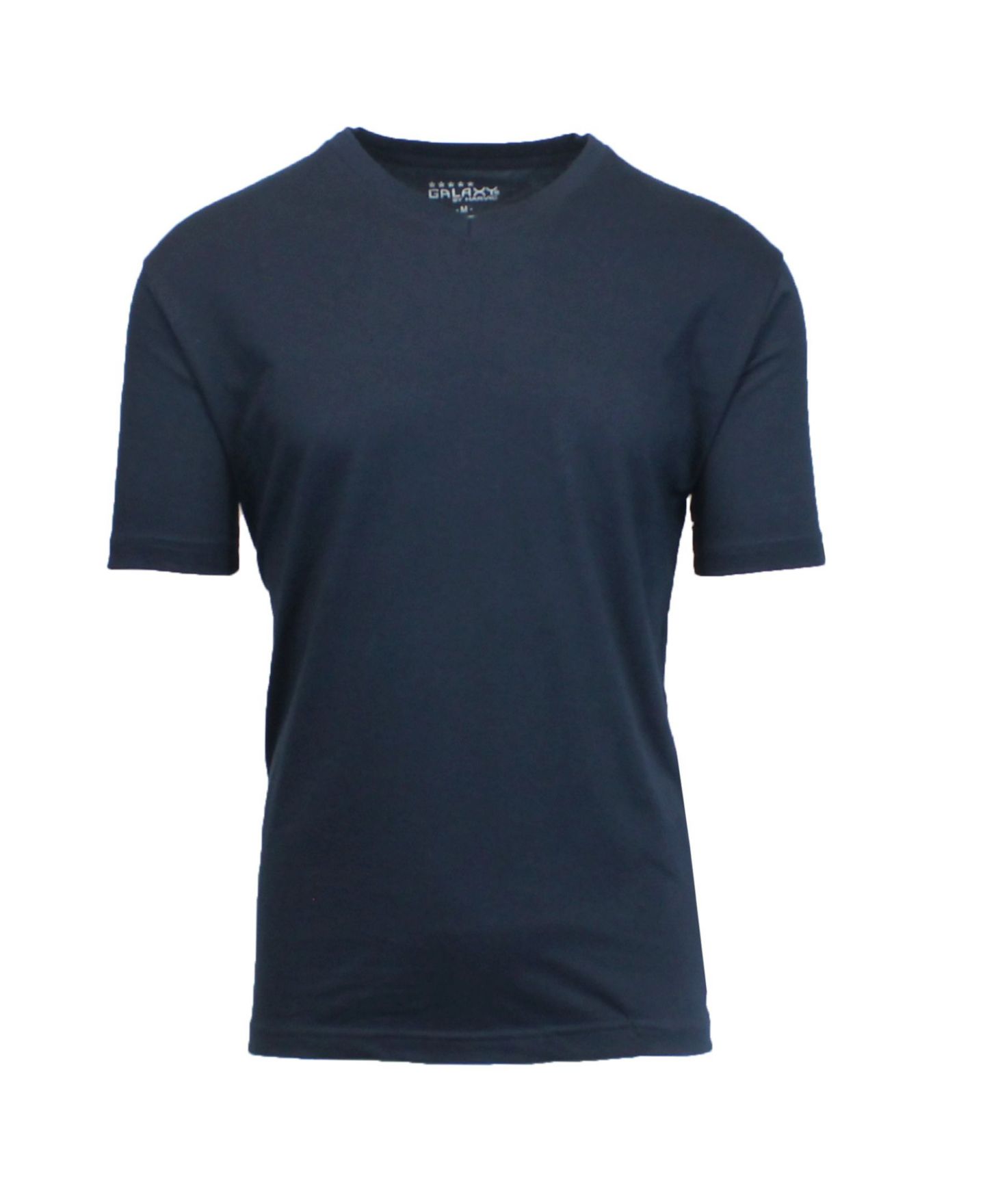 Мужская футболка Galaxy By Harvic Short Sleeve V-Neck, цвет: Меланжевый — фото 13