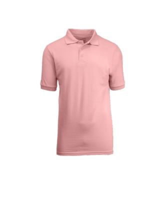 pastel pink polo shirt