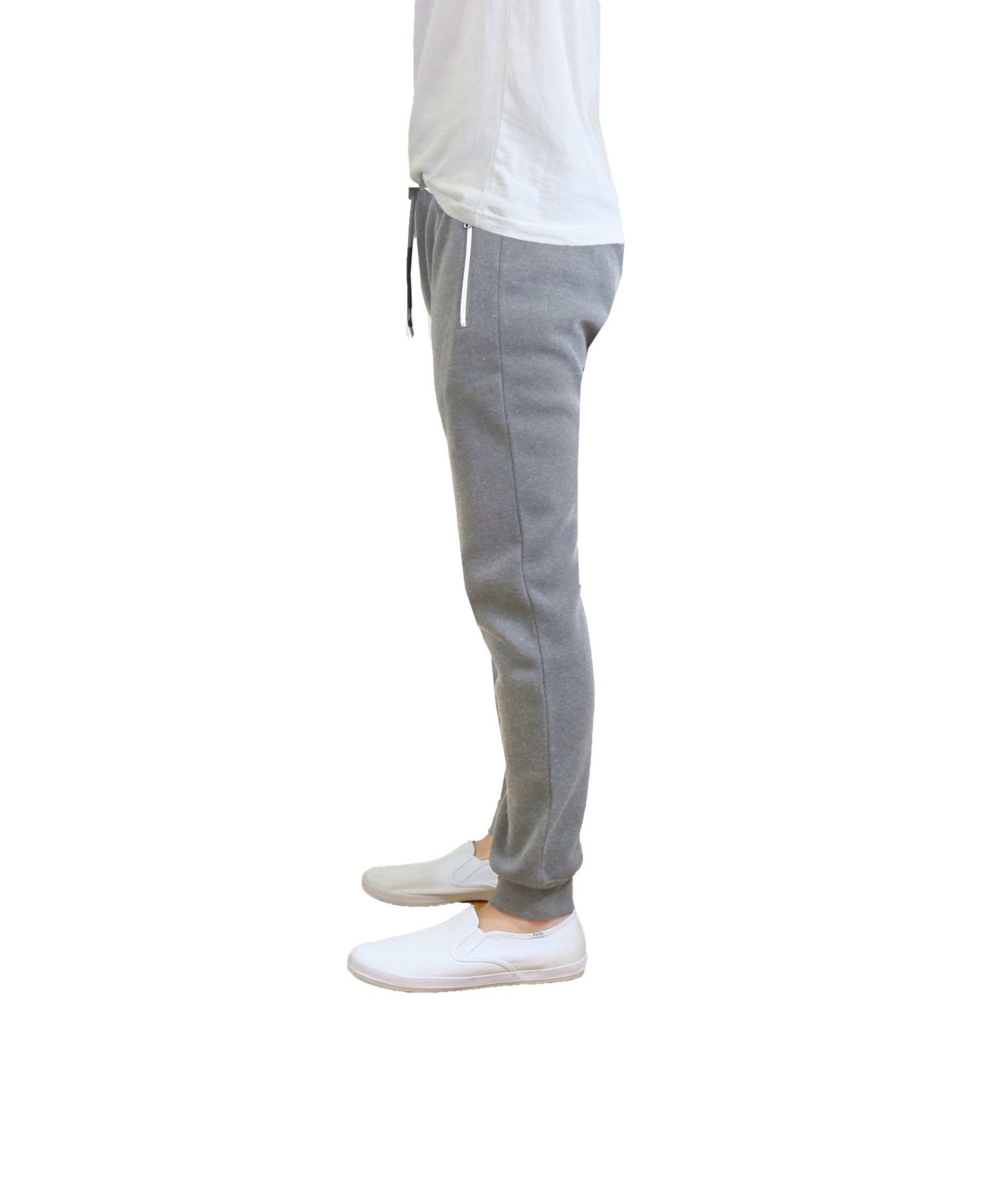 Мужские брюки Galaxy By Harvic Slim Fit Jogger Pants with Zipper Pockets, цвет: Чёрный — фото 14