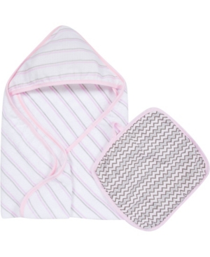 Miracle Baby Boys and Girls Muslin Hooded Towel Washcloth Set