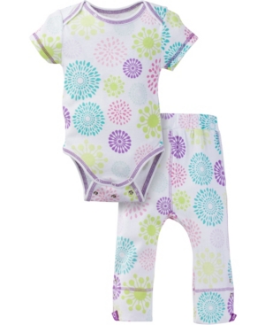 Miracle Baby Boys and Girls Short Sleeve Bodysuit and Pant Outfit