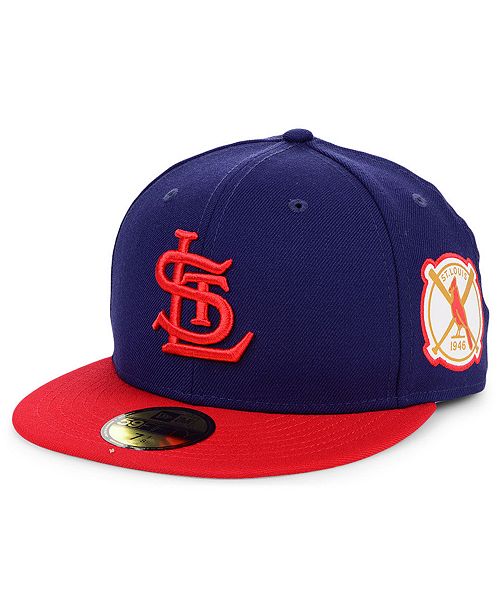 New Era St. Louis Cardinals World Series Patch 59FIFTY Fitted Cap ...