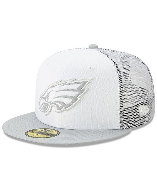 New Era Philadelphia Eagles White Cloud Meshback 59fifty Cap Reviews Sports Fan Shop By Lids Men Macy S