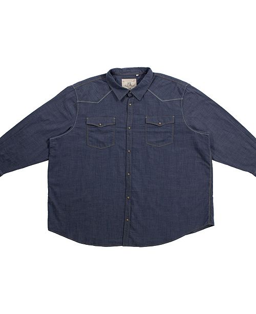 Px Clothing Big And Tall Long Sleeve Woven Denim Shirt Reviews