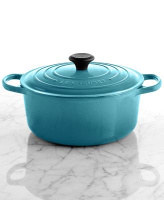 Caribbean Signature Enameled Cast Iron 5.5 Qt. Round Dutch Oven
