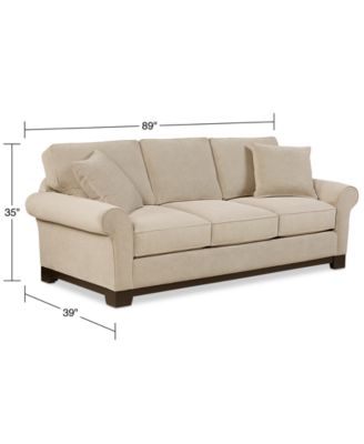Furniture CLOSEOUT! Medland 89" Fabric Queen Sleeper Sofa, Created for Macy's