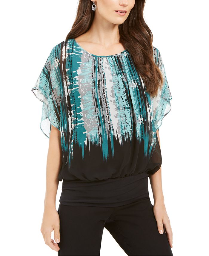 Macys flutter discount sleeve top