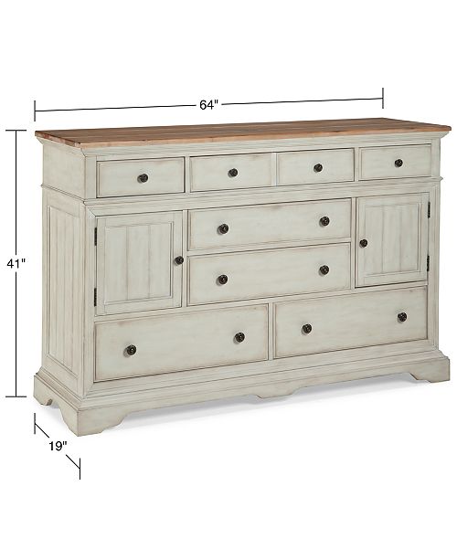 Furniture Cottage Solid Wood Dresser Reviews Furniture Macy S