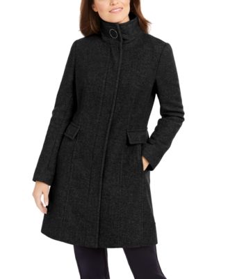 calvin klein stand up collar coat