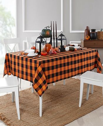 Elrene - Farmhouse Living Fall Buffalo Check Tablecloth, 60"x102"