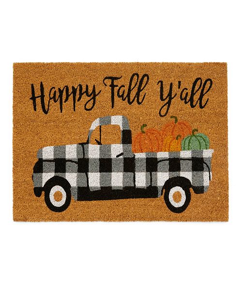 Elrene Happy Fall Y All Coir Doormat Reviews Home Macy S