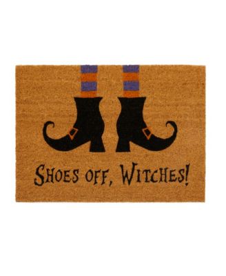 Elrene - Shoes Off Witches Novelty Halloween Coir Door Mat