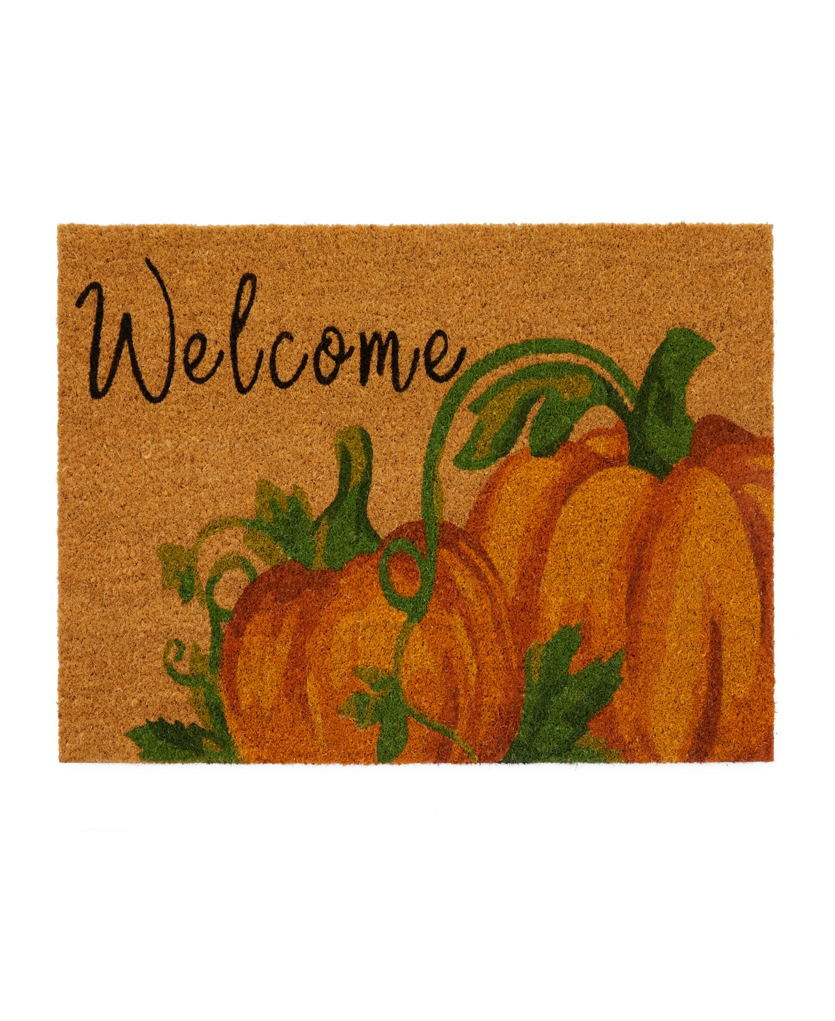 Welcome Pumpkin Halloween Coir Door Mat