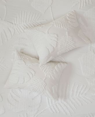 Bahari Palm Tufted 3-Pc. Duvet Cover Set, Full/Queen