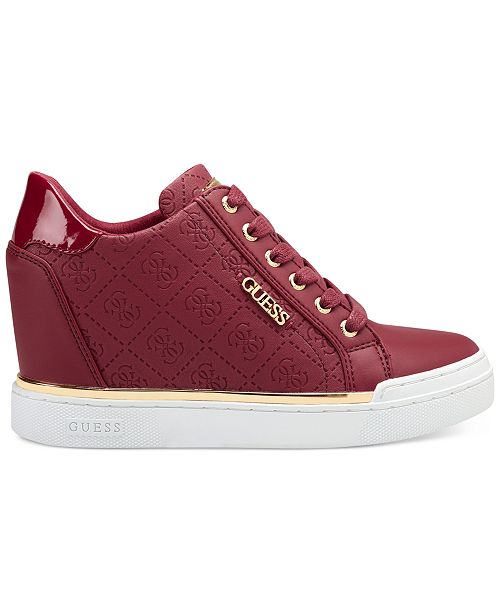 guess flowurs wedge sneakers