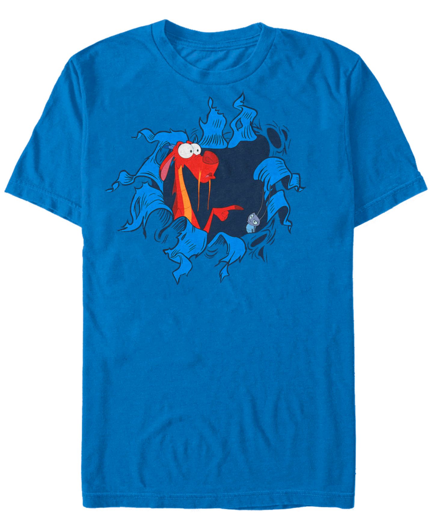Мужская футболка Fifth Sun Disney Mulan Oh Mushu Short Sleeve, цвет: Королевский синий — фото 1